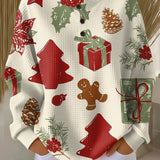 Maglione di Natale con Alberi di Natale e Regali - Cinzia di Amora Moda