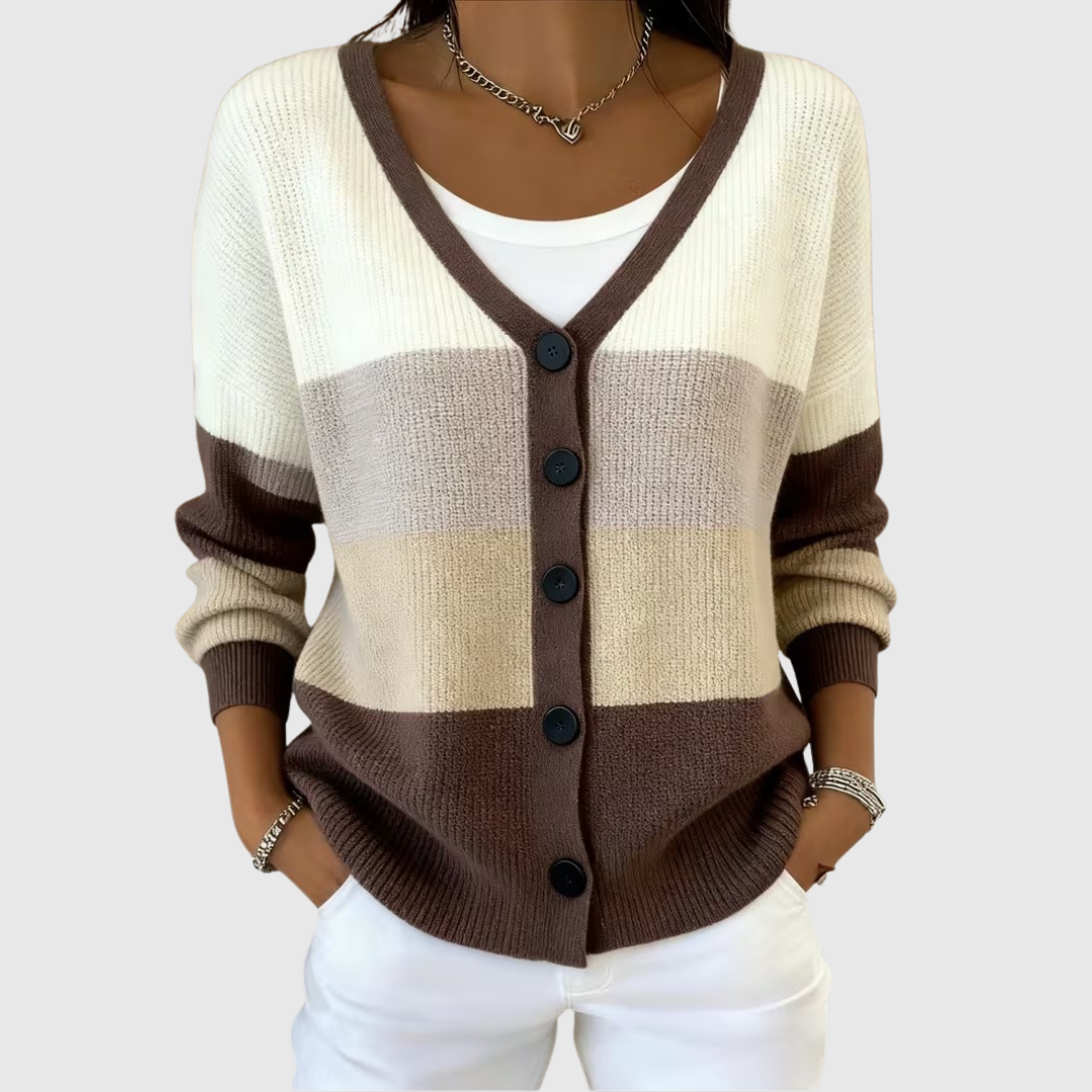 Cardigan in Maglia Comodo con Bottoni - Liliana di Amora Moda