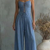 Completo Estivo da Donna in blu - Nora di Amora Moda, foto 2