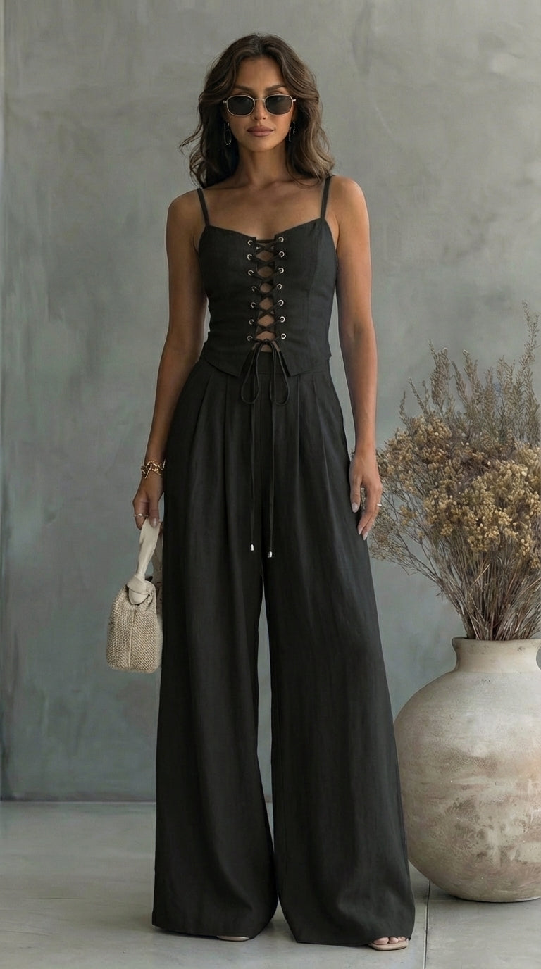 Completo Estivo da Donna in nero - Nora di Amora Moda, foto 3