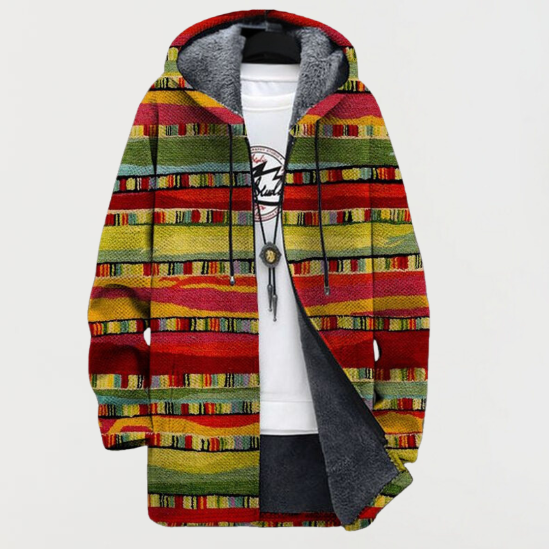 Cardigan con Strisce Etniche - Enrica di Amora Moda