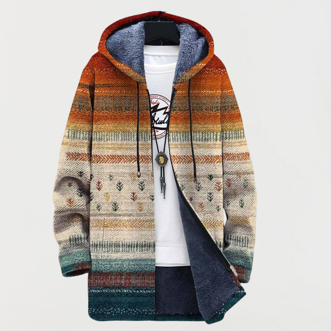 Cappotto Autunnale a Righe in multicolore - Renata di Amora Moda, foto 2