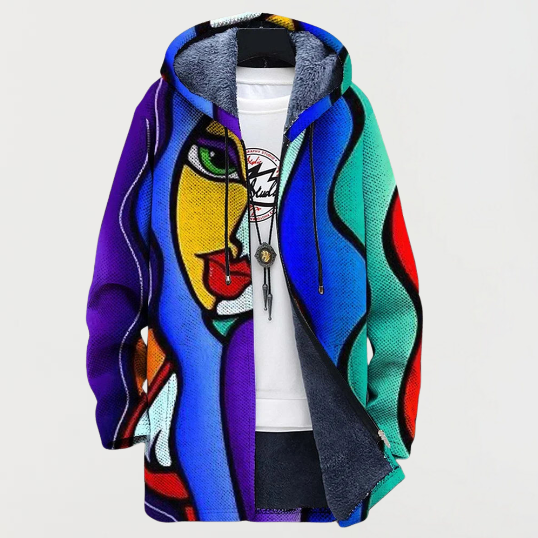 Giacca con Grafica Colorata - Elisa di Amora Moda