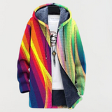 Giacca con Strisce Arcobaleno in multicolore - Emilia di Amora Moda, foto 2