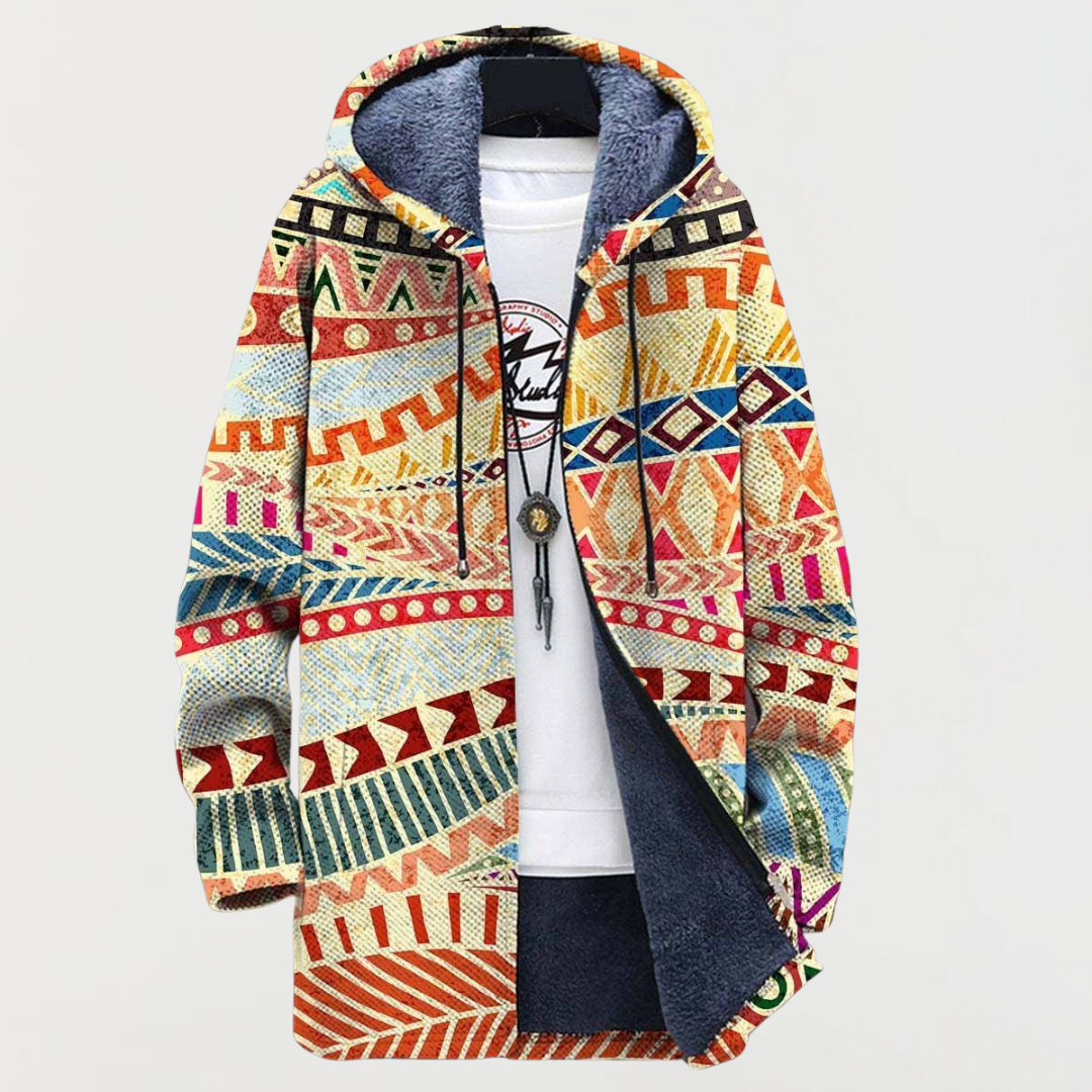 Giacca con Motivo Etnico in multicolore - Loretta di Amora Moda, foto 2