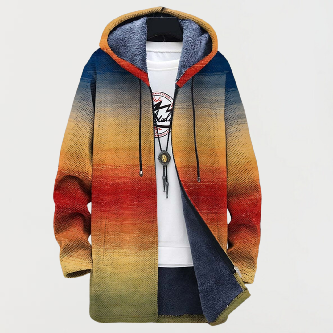 Mantello con Sfumatura di Colori al Tramonto - Agnese di Amora Moda