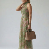 Mirelle | Abito Midi con Scollo Halter Arricciato