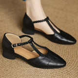 Scarpe Classiche in Pelle con Dettaglio Intrecciato - Vera di Amora Moda, foto 8