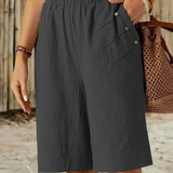 Céline | Shorts in cotone e lino