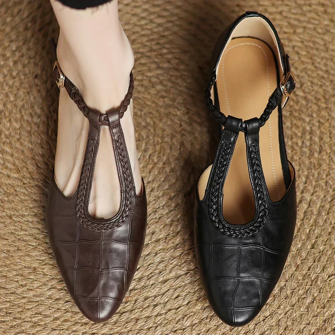 Scarpe Classiche in Pelle con Dettaglio Intrecciato - Vera di Amora Moda, foto 7