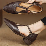 Scarpe Classiche in Pelle con Dettaglio Intrecciato - Vera di Amora Moda, foto 4
