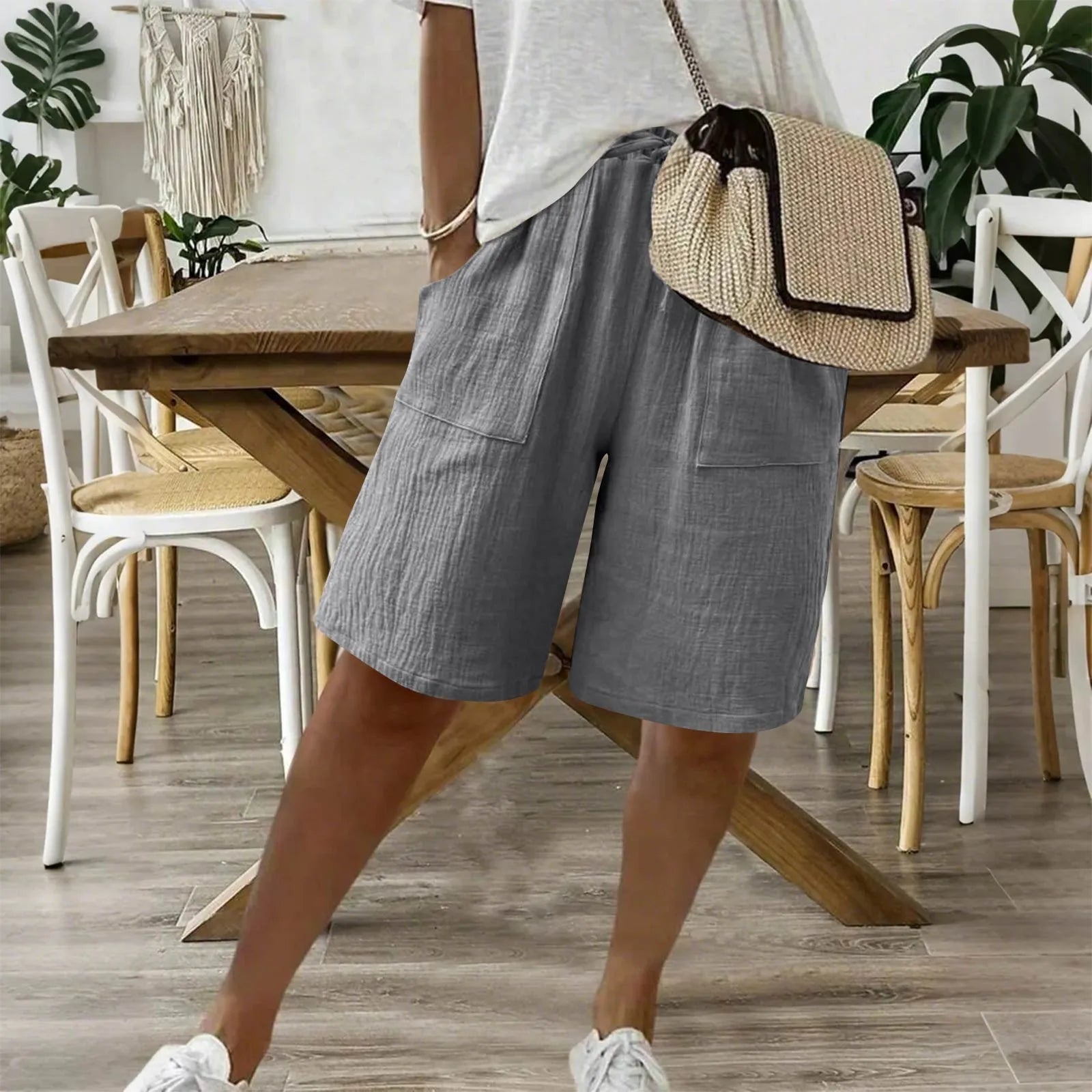 Sienna | Shorts in cotone e lino