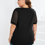 Élise | Top casual con scollatura a V
