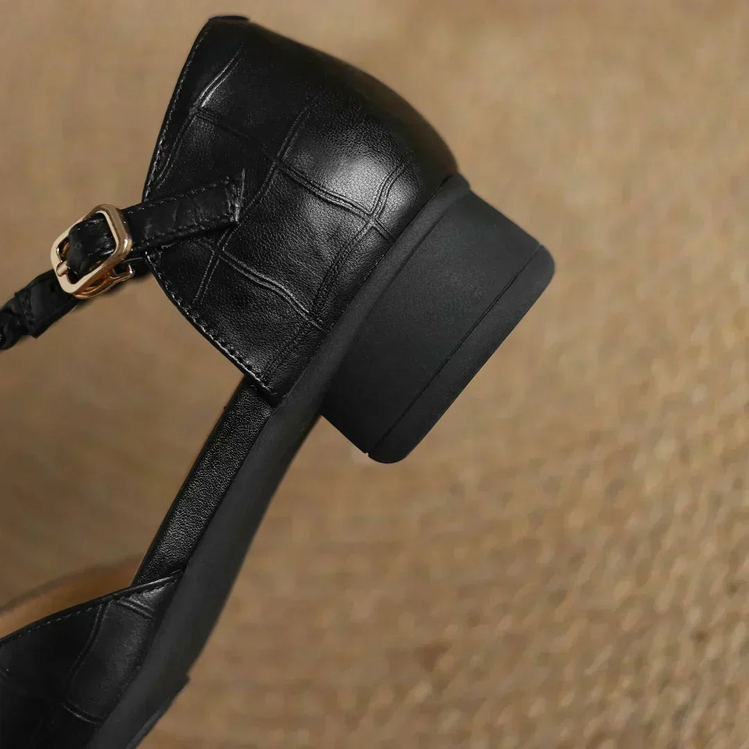 Scarpe Classiche in Pelle con Dettaglio Intrecciato - Vera di Amora Moda, foto 11