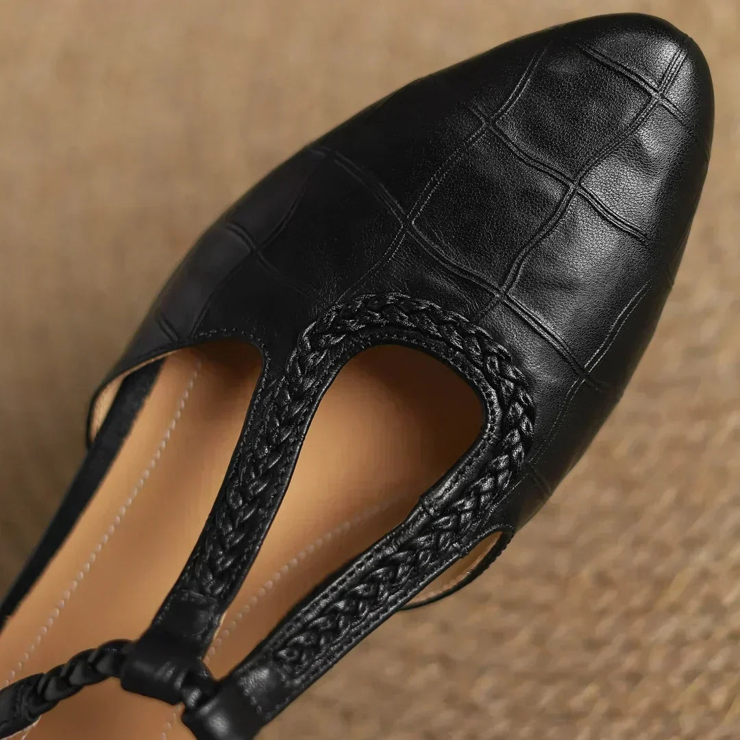 Scarpe Classiche in Pelle con Dettaglio Intrecciato - Vera di Amora Moda, foto 10