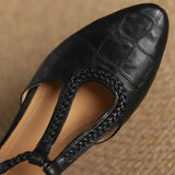 Scarpe Classiche in Pelle con Dettaglio Intrecciato - Vera di Amora Moda, foto 10