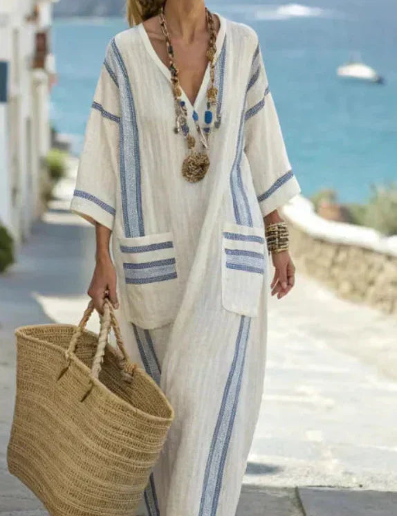 Elisa | Abito Maxi Costiera Mediterranea