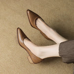 Scarpe con Tacco Medio in marrone - Margherita di Amora Moda, foto 6