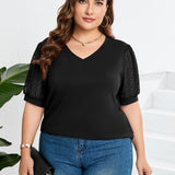 Élise | Top casual con scollatura a V
