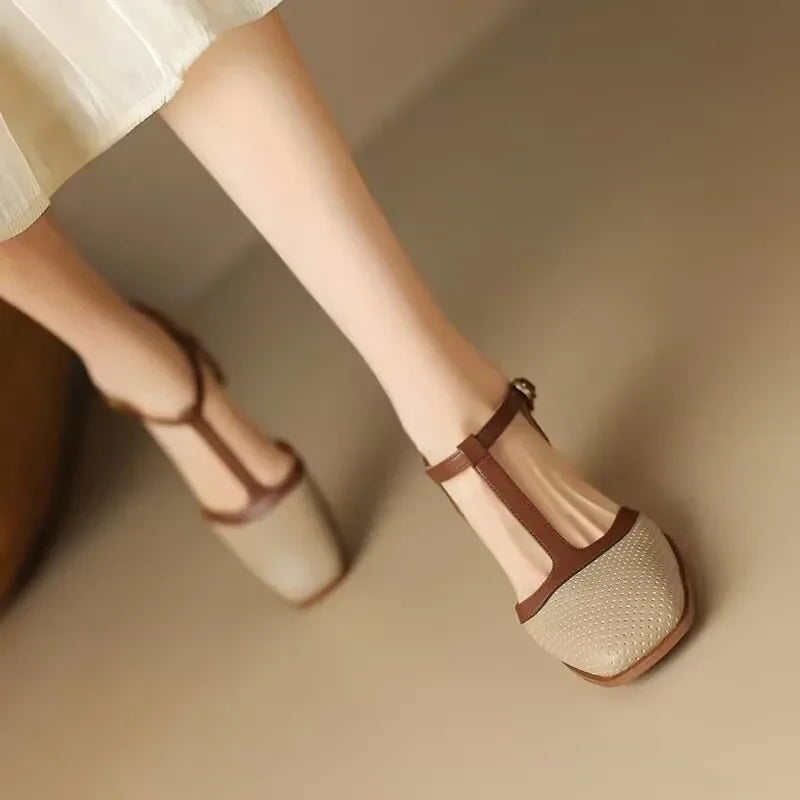 Scarpe Eleganti da Donna con Tacco Medio in beige - Cristiana di Amora Moda, foto 2