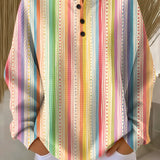 Pullover con Righe Colorate - Delfina di Amora Moda