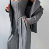 Dolce – Completo a Tre Pezzi con Blazer Doppiopetto