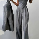 Dolce – Completo a Tre Pezzi con Blazer Doppiopetto