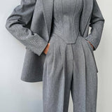 Dolce – Completo a Tre Pezzi con Blazer Doppiopetto