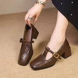 Scarpe da Donna senza Tempo con Tacco Medio in marrone - Ida di Amora Moda, foto 3