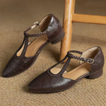 Scarpe Classiche in Pelle con Dettaglio Intrecciato - Vera di Amora Moda, foto 6