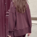 Valentina – Set in maglia con felpa morbida e pantaloni eleganti