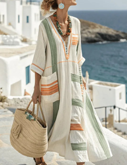 Elisa | Abito Maxi Costiera Mediterranea