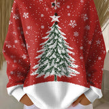 Maglione di Natale Rosso con Albero di Natale - Grazia di Amora Moda