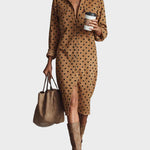 Abito Midi a Pois in Similpelle - Piera di Amora Moda