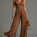 Tuta Elegante in marrone - Mariangela di Amora Moda