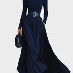 Abito Maxi in Maglia con Collo Alto - Cornelia di Amora Moda