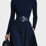 Abito Maxi in Maglia con Collo Alto - Cornelia di Amora Moda, foto 2
