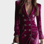 Abito Blazer Maxi in Velluto - Vera di Amora Moda, foto 2