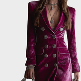 Abito Blazer Maxi in Velluto - Vera di Amora Moda, foto 2