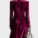 Abito Blazer Maxi in Velluto - Vera di Amora Moda, foto 4