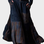 Abito Maxi in Camoscio Blu Navy con Cintura - Elena di Amora Moda, foto 9