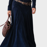 Abito Maxi in Camoscio con Cintura - Iolanda di Amora Moda, foto 3