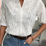 Laurine | Top casual ricamato elegante