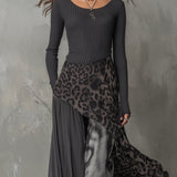 Abito Lungo con Stampa Leopardata - Martina di Amora Moda, foto 3