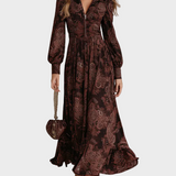 Abito Midi Sagomato in marrone - Romana di Amora Moda