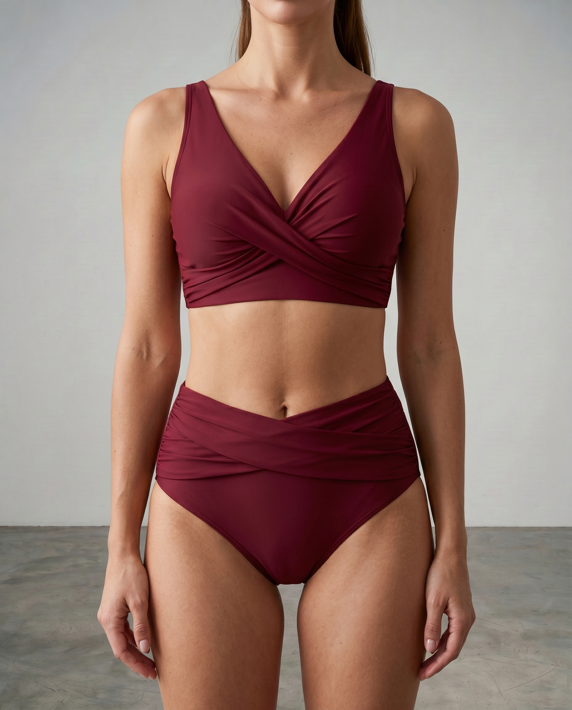 Bikini Modellante in bordeaux - Livia di Amora Moda, foto 6