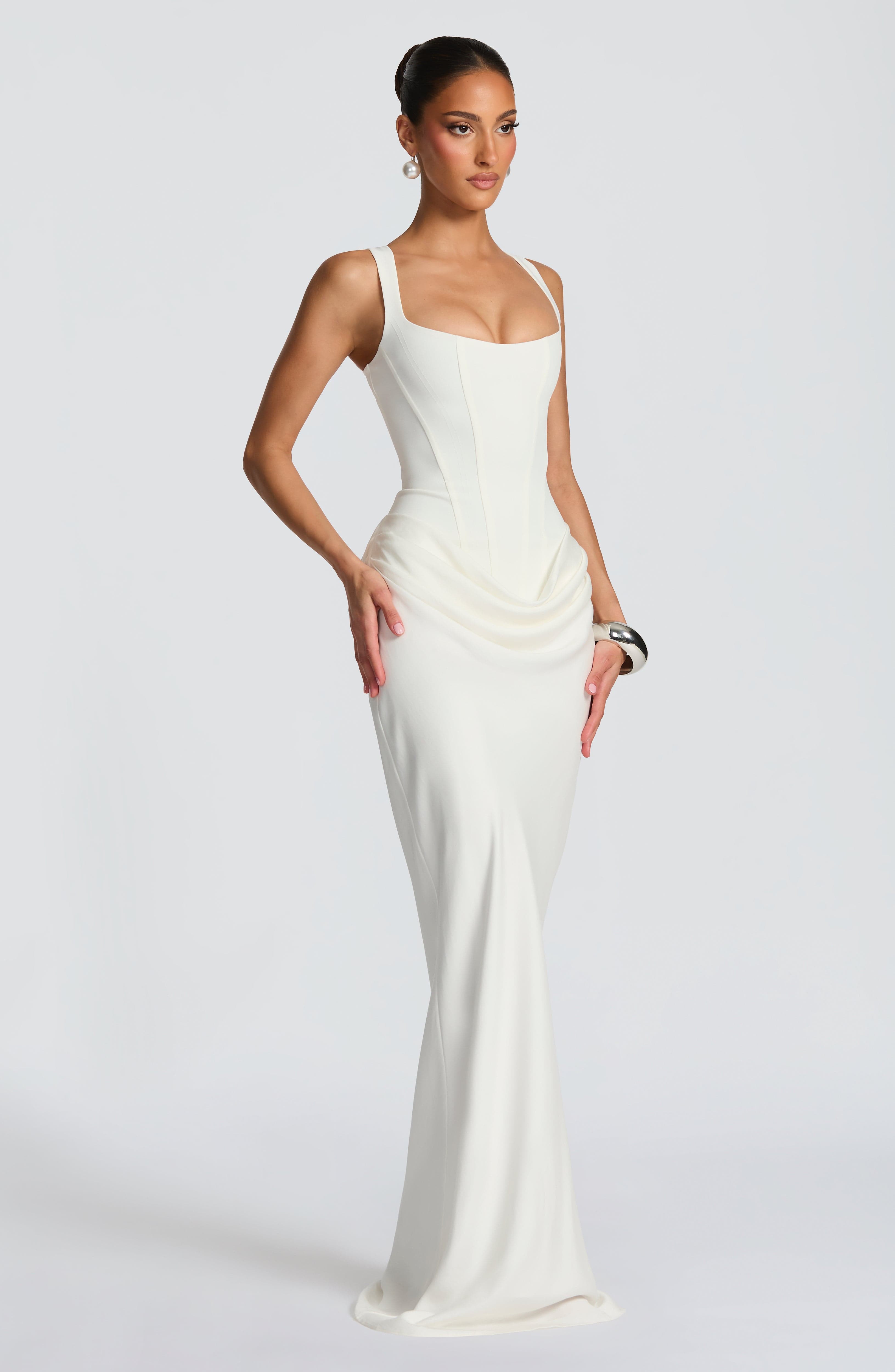 Maxi Abito Avorio - Emilia di Amora Moda, foto 6
