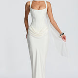 Maxi Abito Avorio - Emilia di Amora Moda, foto 2