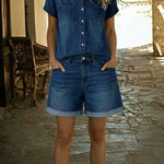 Completo Corto e Comodo in Denim - Stefania di Amora Moda