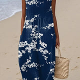 Tess - Abito Midi Elegante con Motivo Floreale